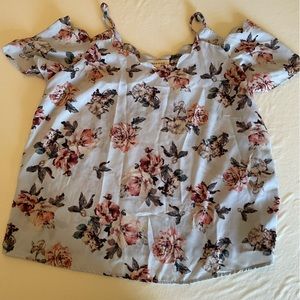 L sized off the shoulder spaghetti strap top.